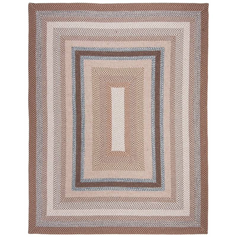 Safavieh Braided 10' X 14' Hand Woven Polypropylene Rug in Brown