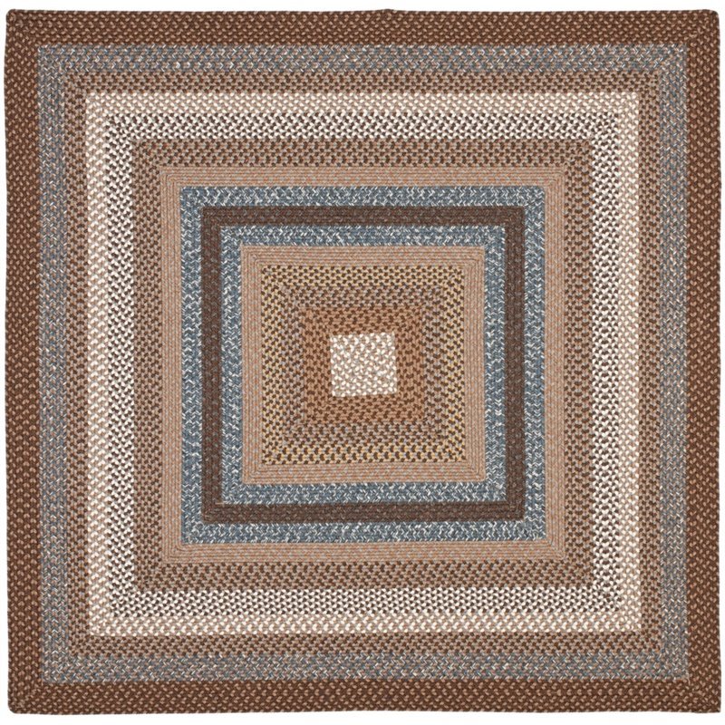 Safavieh Braided 10' X 14' Hand Woven Polypropylene Rug in Brown