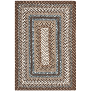 Safavieh Braided 2' X 3' Hand Woven Polypropylene Rug in Brown