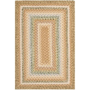 Safavieh Braided 2' X 3' Hand Woven Polypropylene Rug in Tan