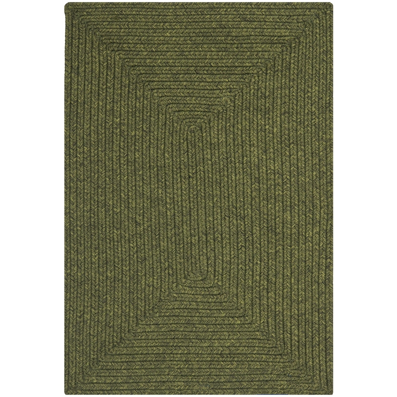 Safavieh Braided 2' X 3' Hand Woven Polypropylene Rug in Green
