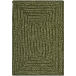 Safavieh Braided 2' X 3' Hand Woven Polypropylene Rug in Green