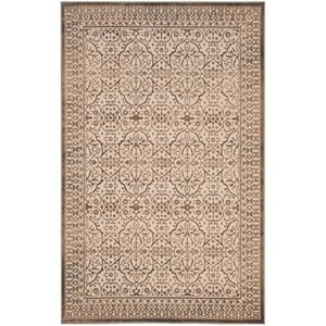 Safavieh Brilliance 4' X 6' Power Loomed Rug in Cream and Bronze