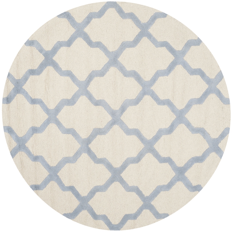 Safavieh Cambridge 6' Round Hand Tufted Wool Rug