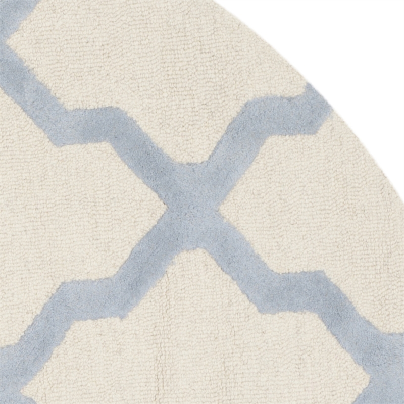 Safavieh Cambridge 6' Round Hand Tufted Wool Rug