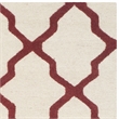 Safavieh Cambridge 5' X 8' Hand Tufted Wool Rug in Ivory and Rust