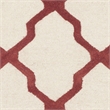 Safavieh Cambridge 5' X 8' Hand Tufted Wool Rug in Ivory and Rust