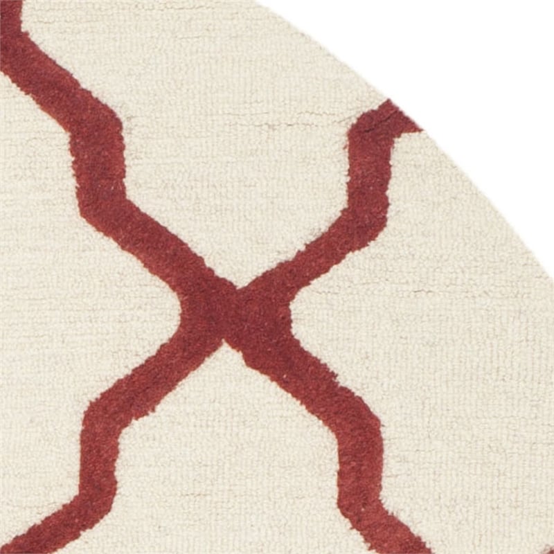 Safavieh Cambridge 6' Round Hand Tufted Wool Rug