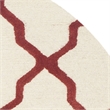 Safavieh Cambridge 6' Round Hand Tufted Wool Rug