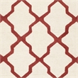Safavieh Cambridge 8' X 10' Hand Tufted Wool Rug in Ivory and Rust