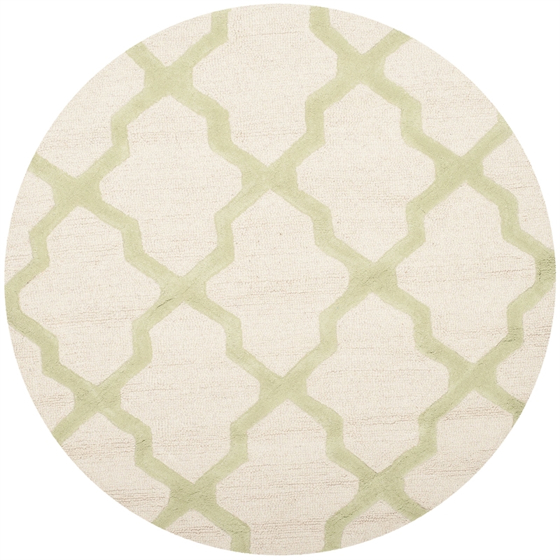 Safavieh Cambridge 4' Round Hand Tufted Wool Rug