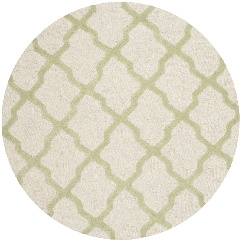 Safavieh Cambridge 6' Round Hand Tufted Wool Rug