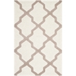 Safavieh Cambridge 3' X 5' Hand Tufted Wool Rug in Ivory and Beige