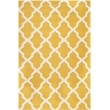 Safavieh Cambridge 6' X 9' Hand Tufted Wool Rug in Gold and Ivory