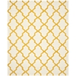 Safavieh Cambridge 8' X 10' Hand Tufted Wool Rug in Ivory and Gold