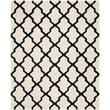 Safavieh Cambridge 9' X 12' Hand Tufted Wool Rug in Ivory and Black