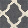 Safavieh Cambridge 5' X 8' Hand Tufted Wool Rug in Dark Gray and Ivory