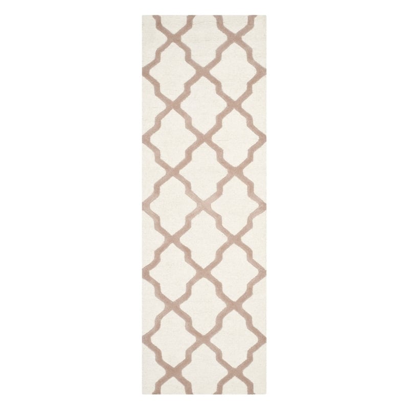 Safavieh Cambridge 12' X 18' Hand Tufted Wool Rug in Ivory and Silver