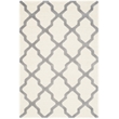 Safavieh Cambridge 4' X 6' Hand Tufted Wool Rug in Ivory and Silver