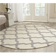 Safavieh Cambridge 6' Round Hand Tufted Wool Rug
