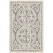 Safavieh Cambridge 2' X 3' Hand Tufted Wool Rug in Silver and Ivory