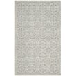 Safavieh Cambridge 4' X 6' Hand Tufted Wool Rug in Silver and Ivory