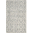 Safavieh Cambridge 5' X 8' Hand Tufted Wool Rug in Silver and Ivory
