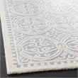 Safavieh Cambridge 5' X 8' Hand Tufted Wool Rug in Silver and Ivory