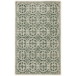 Safavieh Cambridge 2' X 3' Hand Tufted Wool Rug in Black and Ivory
