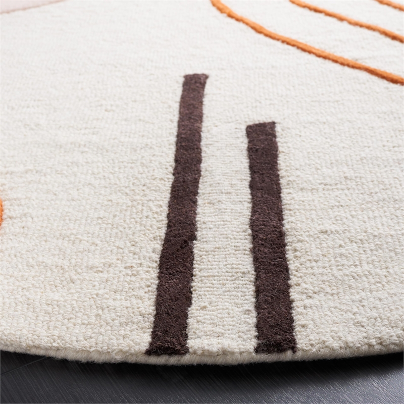 Safavieh Cambridge 4' Round Hand Tufted Wool Rug