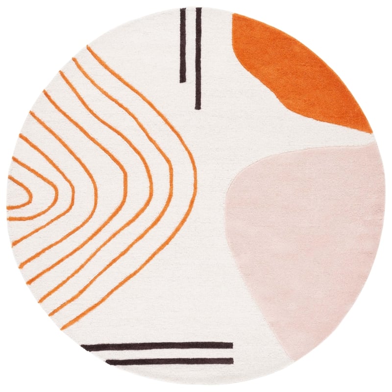 Safavieh Cambridge 4' Round Hand Tufted Wool Rug