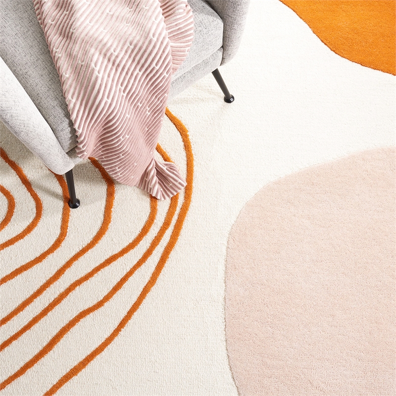 Safavieh Cambridge 4' Round Hand Tufted Wool Rug