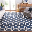 Safavieh Cambridge 8' X 10' Wool Hand Tufted Rug in Navy / Ivory