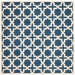 Safavieh Cambridge 8' X 8' Square Wool Hand Tufted Rug in Navy / Ivory