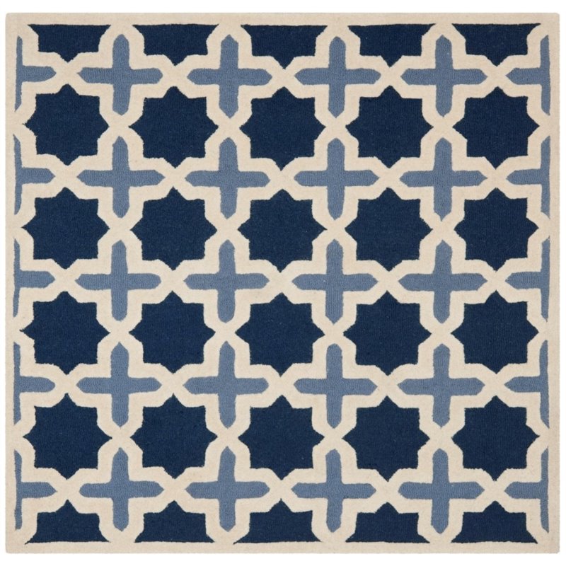 Safavieh Cambridge 4' Round Hand Tufted Wool Rug