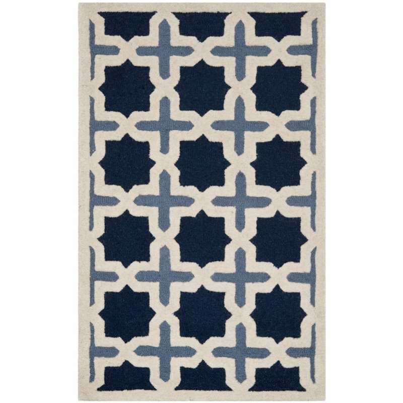 Safavieh Cambridge 8' Round Hand Tufted Wool Rug