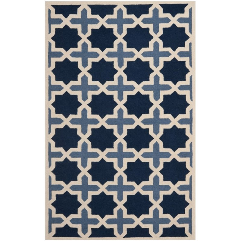 Safavieh Cambridge 8' Round Hand Tufted Wool Rug