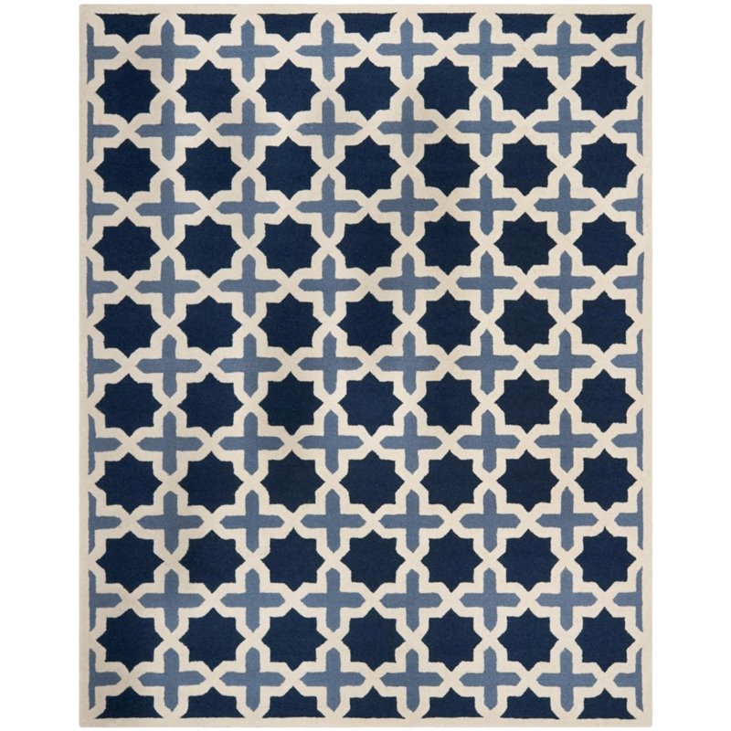Safavieh Cambridge 8' Round Hand Tufted Wool Rug