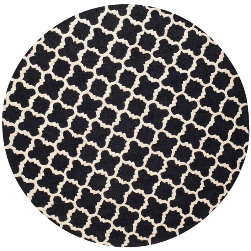 Safavieh Cambridge 6' Round Hand Tufted Wool Rug