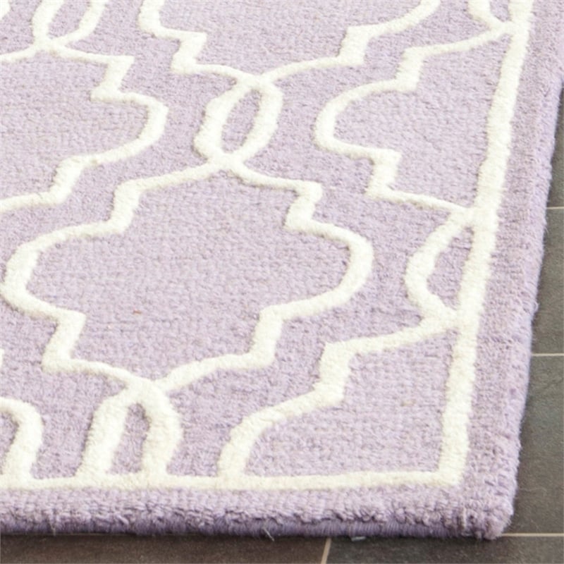 Safavieh Cambridge 9' X 12' Hand Tufted Wool Rug in Black and Ivory