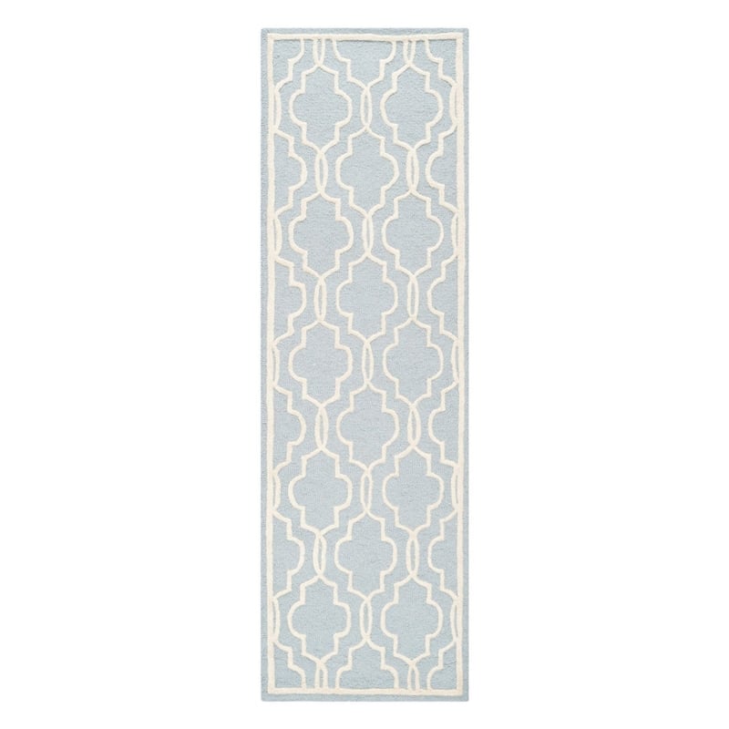 Safavieh Cambridge 9' X 12' Hand Tufted Wool Rug in Black and Ivory