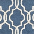 Safavieh Cambridge 4' X 6' Hand Tufted Wool Rug in Navy and Ivory