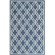 Safavieh Cambridge 5' X 8' Hand Tufted Wool Rug in Navy and Ivory