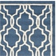 Safavieh Cambridge 5' X 8' Hand Tufted Wool Rug in Navy and Ivory
