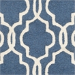 Safavieh Cambridge 6' X 9' Hand Tufted Wool Rug in Navy and Ivory