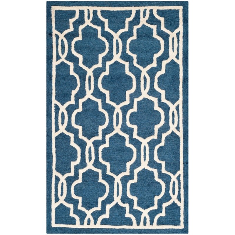 Safavieh Cambridge 6' Round Hand Tufted Wool Rug