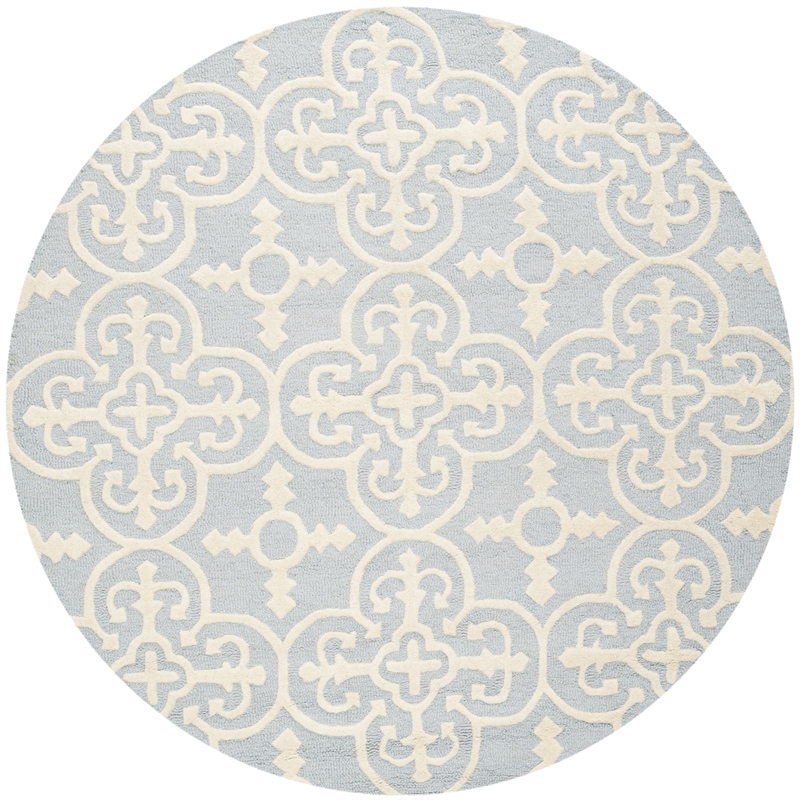 Safavieh Cambridge 6' Round Hand Tufted Wool Rug