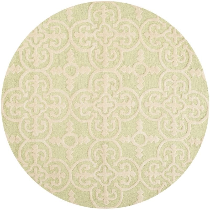 Safavieh Cambridge 6' Round Hand Tufted Wool Rug