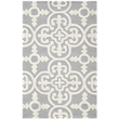 Safavieh Cambridge 2' X 3' Hand Tufted Wool Rug in Silver and Ivory