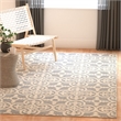 Safavieh Cambridge 9' X 12' Hand Tufted Wool Rug in Silver and Ivory